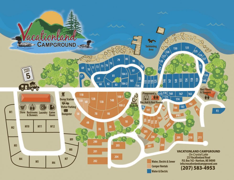 Vacationland Campground, Harrison (camping reservations required